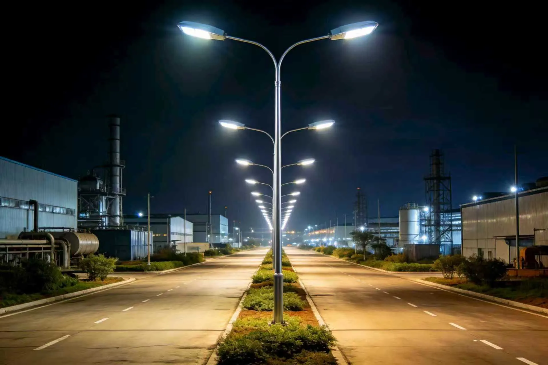 LED integrated street light